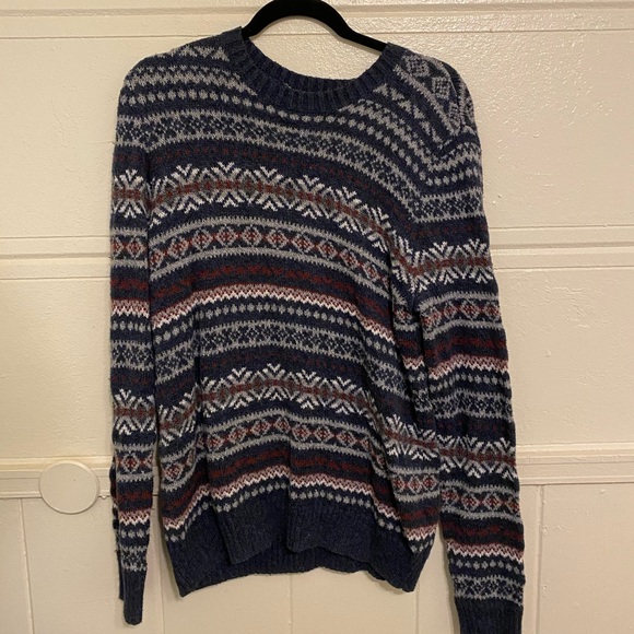 Abercrombie & Fitch Other - Geometric Woven Knit Sweater